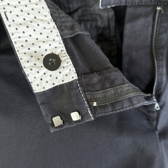 Talbots Womens Pants 8 Black Perfect Crop Midrise Capri Pants Chinos Career - Picture 11 of 16